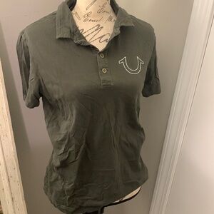 Olive S/S true Religion vintage polo